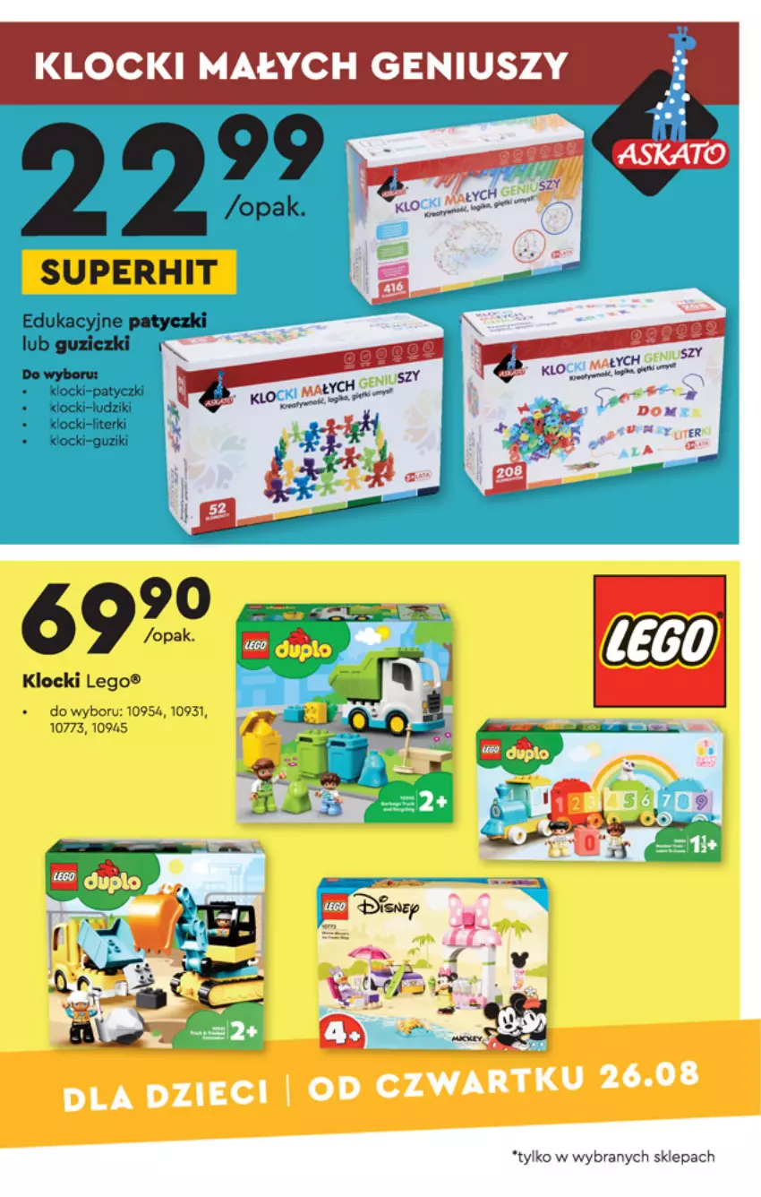 Gazetka promocyjna Biedronka - Okazje tygodnia - ważna 23.08 do 08.09.2021 - strona 23 - produkty: Klocki, LEGO, Top