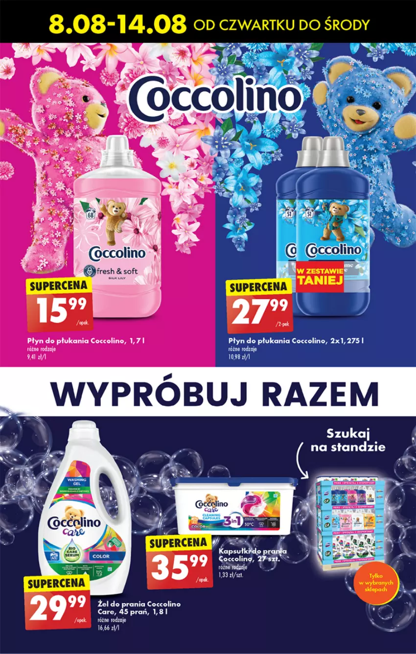 Gazetka promocyjna Biedronka - Od czwartku - ważna 08.08 do 14.08.2024 - strona 54 - produkty: Coccolino, Płyn do płukania