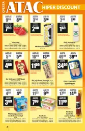Gazetka promocyjna Auchan - ATAC Hiper Discount - Gazetka - ważna od 24.06 do 24.06.2026 - strona 2 - produkty: Kurczak, Krakus, Ser, Królewski, Jaja, Kefir naturalny, Truskawki, Mleko zagęszczone, Kiełbasa, Kefir, Mleko