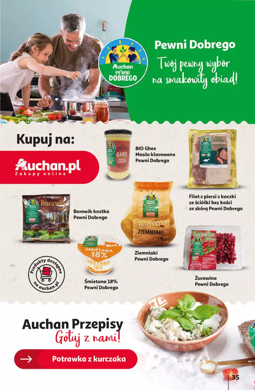 Gazetka promocyjna Auchan - Gazetka CENY W DÓŁ Hipermarket Auchan - ważna 31.05 do 05.06.2024 - strona 35 - produkty: Fa, Kurczak, Masło, Masło klarowane, Ziemniaki