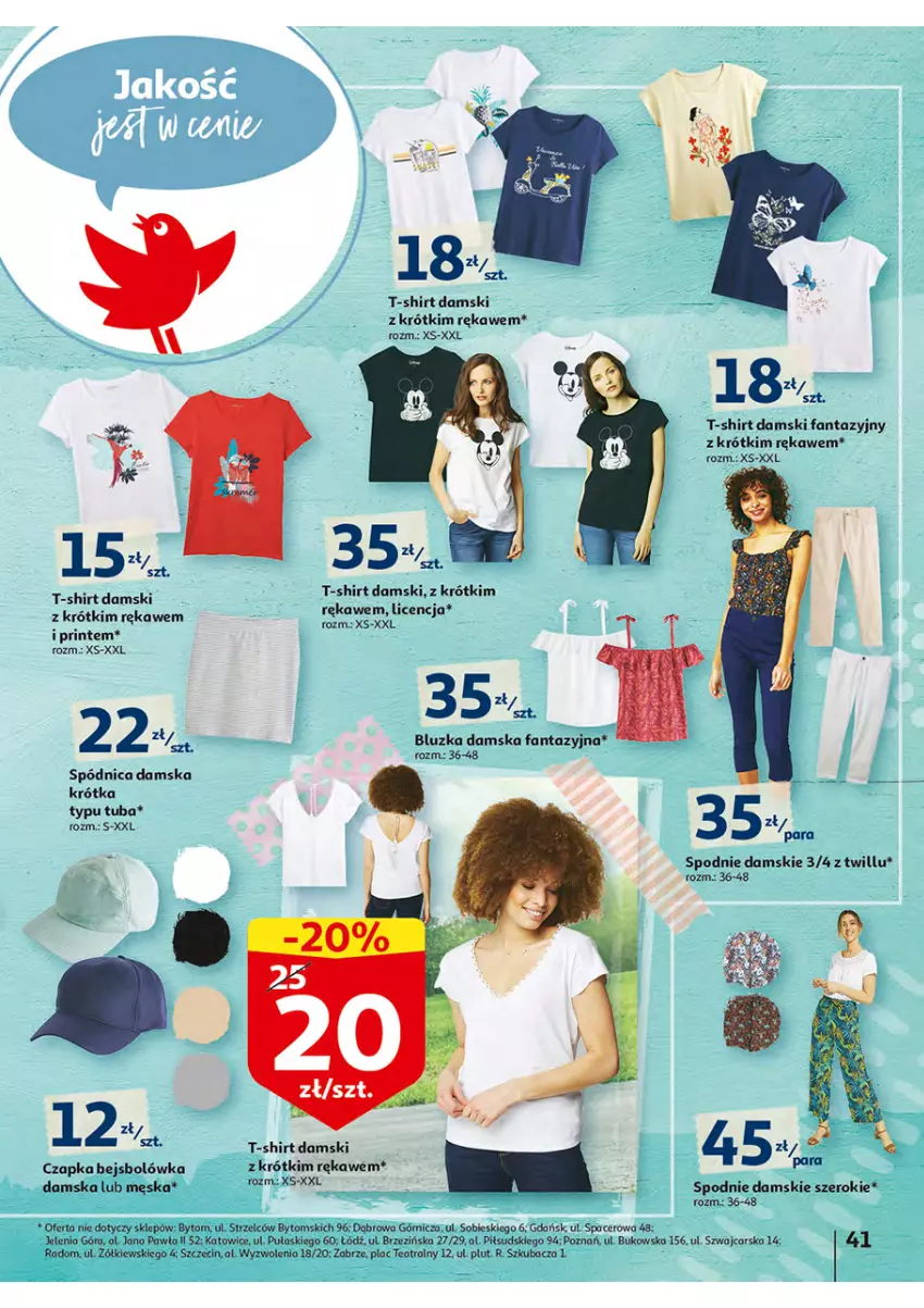 Gazetka promocyjna Auchan - Włoska kuchnia jest w cenie Hipermarkety - ważna 05.05 do 11.05.2022 - strona 41 - produkty: Acer, Cars, Czapka, Fa, Fanta, Spódnica, Spodnie, T-shirt