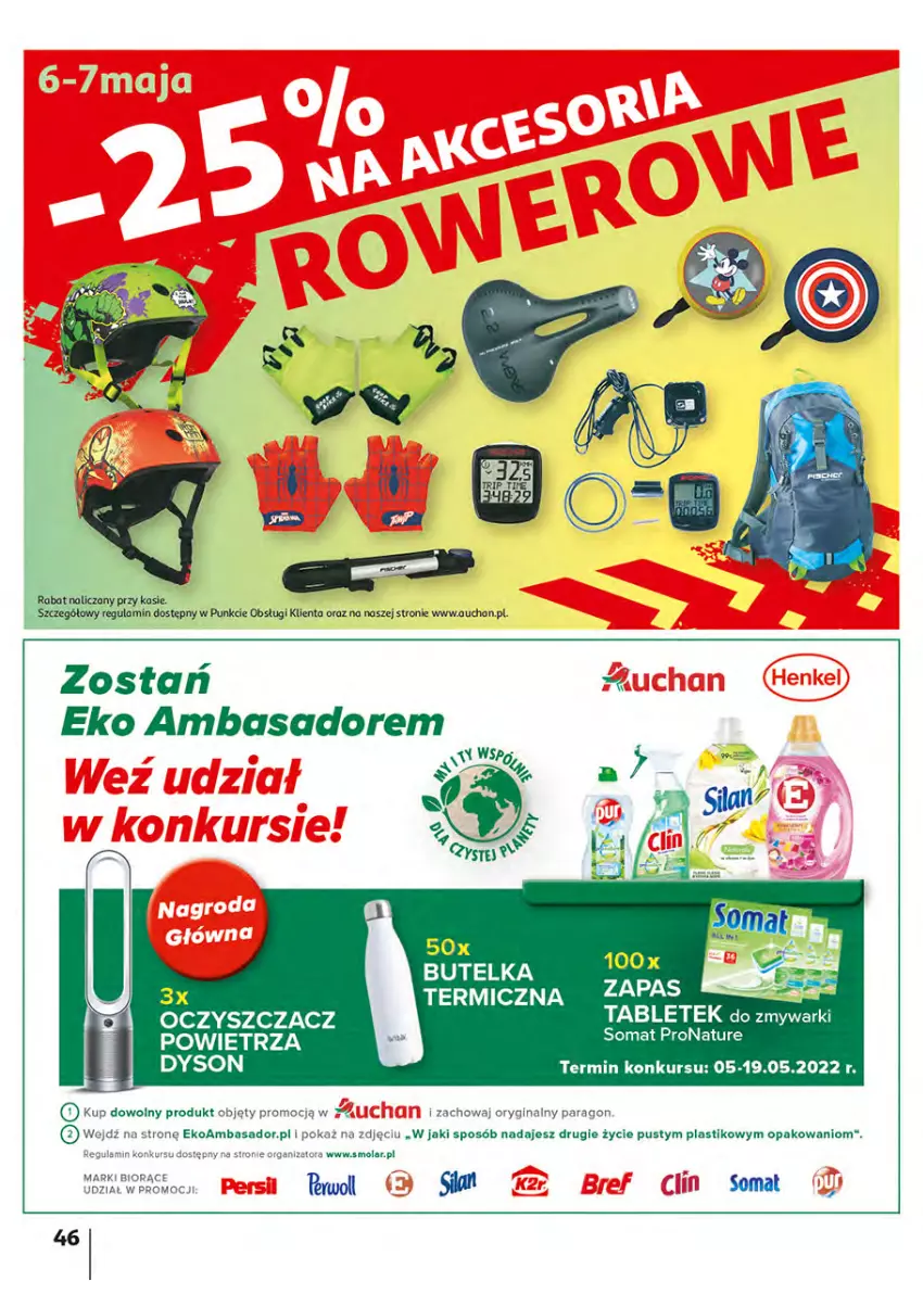 Gazetka promocyjna Auchan - Włoska kuchnia jest w cenie Hipermarkety - ważna 05.05 do 11.05.2022 - strona 46 - produkty: Mola, Oczyszczacz powietrza, Somat, Tablet, Zmywarki