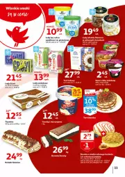 Gazetka promocyjna Auchan - Włoska kuchnia jest w cenie Hipermarkety - Gazetka - ważna od 11.05 do 11.05.2022 - strona 11 - produkty: Ser, Lody, Maliny, Rolada, Deser