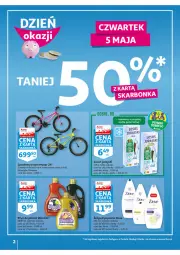 Gazetka promocyjna Auchan - Włoska kuchnia jest w cenie Hipermarkety - Gazetka - ważna od 11.05 do 11.05.2022 - strona 2 - produkty: Płyn do prania, Por, Dove, Woolite, Rower, Sport