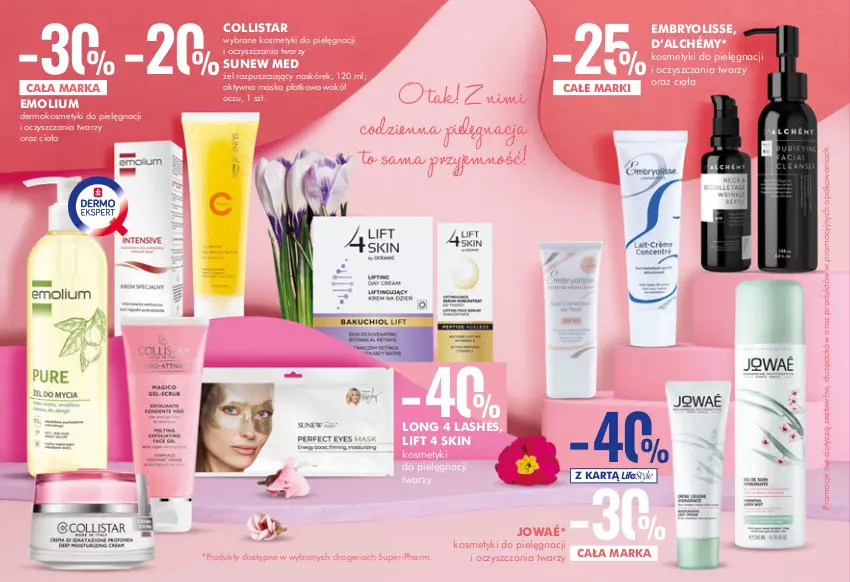 Gazetka promocyjna Super Pharm - Gazetka - ważna 25.03 do 19.04.2021 - strona 9 - produkty: Embryolisse, Emolium, Kosmetyki do pielęgnacji, Long 4 Lashes, Maska