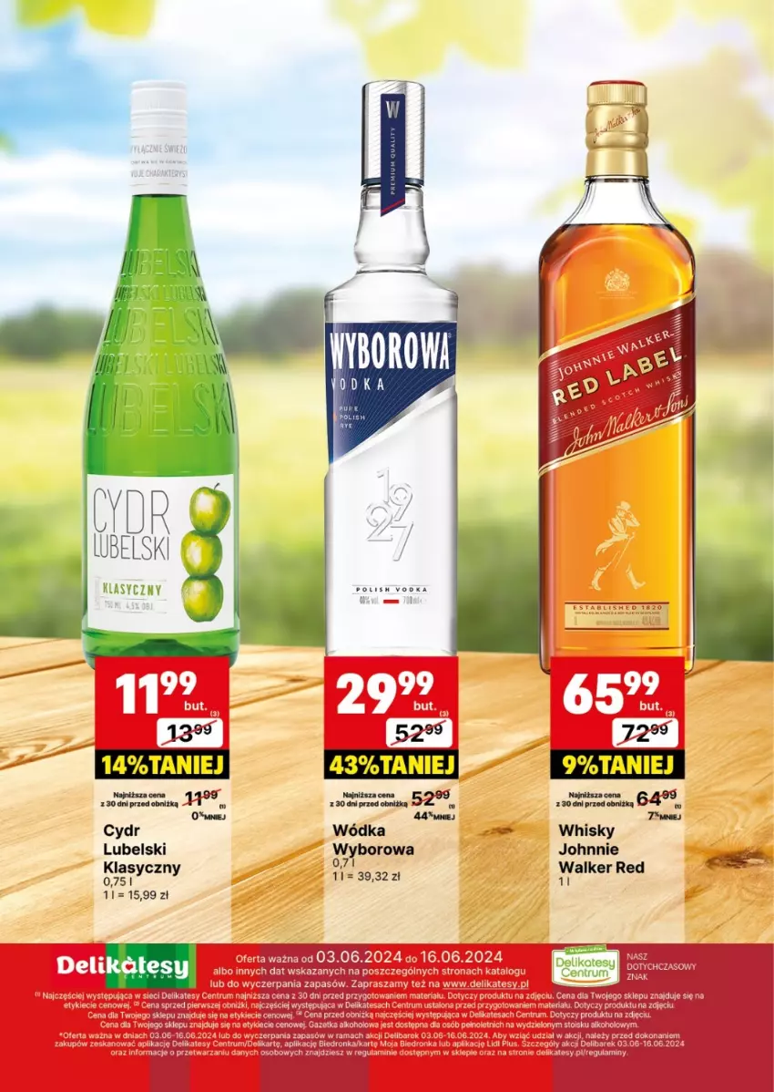 Gazetka promocyjna Delikatesy Centrum - DeliBarek DC23-DC24 - ważna 03.06 do 16.06.2024 - strona 16 - produkty: Rama, Rum, Whisky, Wódka, Wyborowa