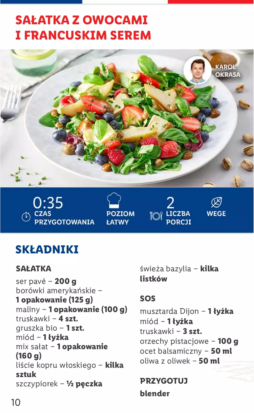 Gazetka promocyjna Lidl - KATALOG FRANCJA - ważna 25.07 do 30.07.2022 - strona 10 - produkty: Bazyl, Bazylia, Blender, Maliny, Miód, Mus, Musztarda, Ocet, Ocet balsamiczny, Oliwa z oliwek, Sałat, Sałatka, Ser, Sos, Truskawki