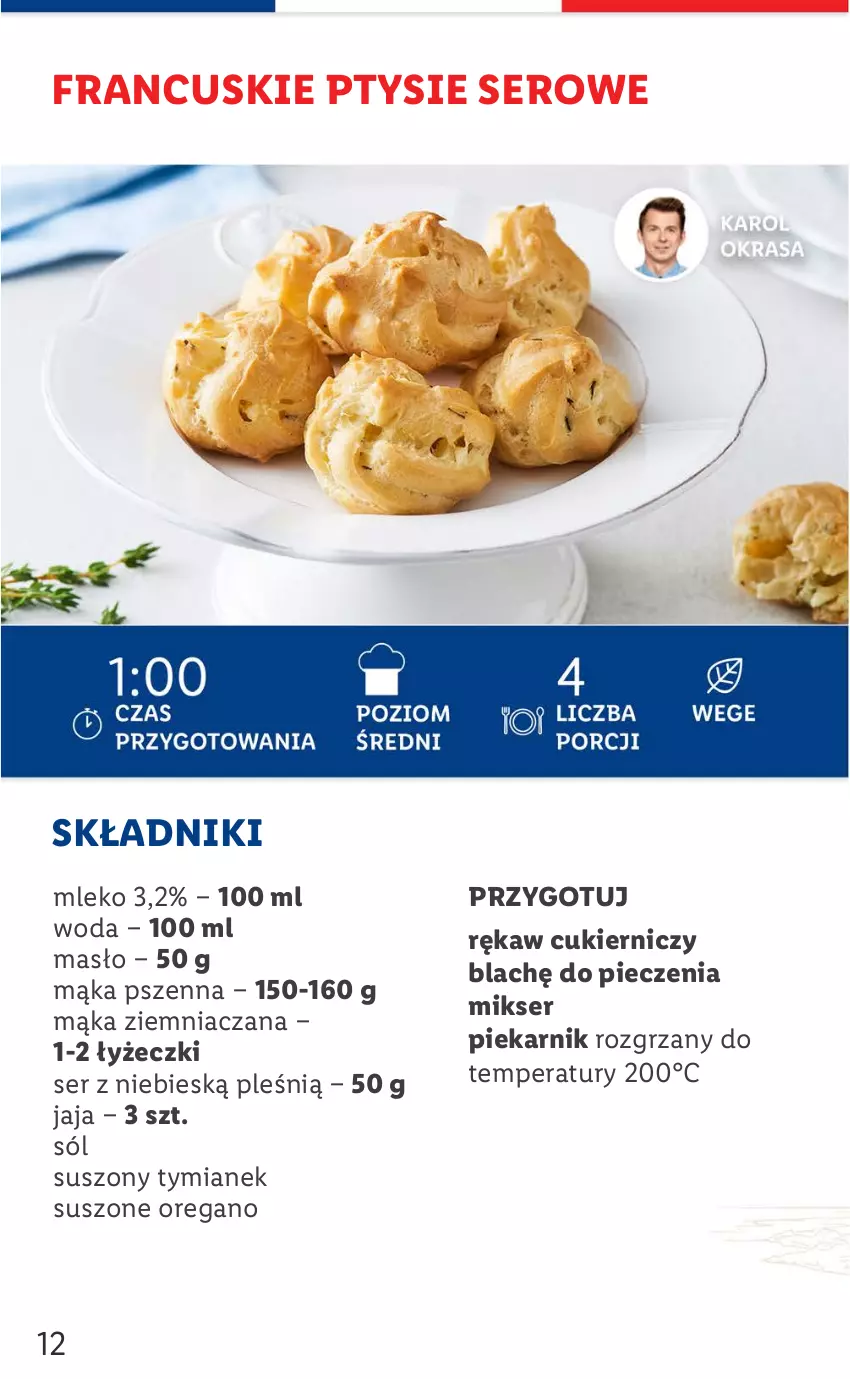 Gazetka promocyjna Lidl - KATALOG FRANCJA - ważna 25.07 do 30.07.2022 - strona 12 - produkty: Cukier, Jaja, Mąka, Mąka pszenna, Masło, Mikser, Mleko, Piec, Piekarnik, Ser, Sól, Woda