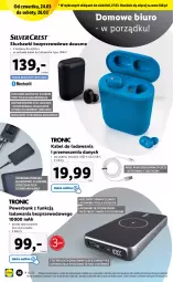 Gazetka promocyjna Lidl - GAZETKA - Gazetka - ważna od 27.03 do 27.03.2022 - strona 36 - produkty: Por, Słuchawki, Słuchawki bezprzewodowe, Biuro, Powerbank, Akumulator