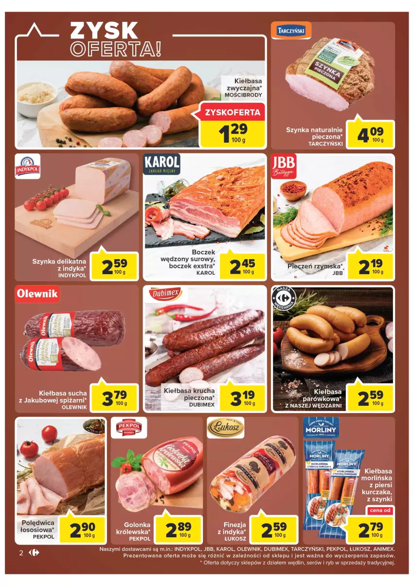 Gazetka promocyjna Carrefour - Gazetka Market - ważna 13.09 do 24.09.2022 - strona 2 - produkty: Boczek, Kiełbasa, Kosz, Kurczak, Olewnik, Pekpol, Piec, Polędwica, Ser, Sos, Szynka, Tarczyński