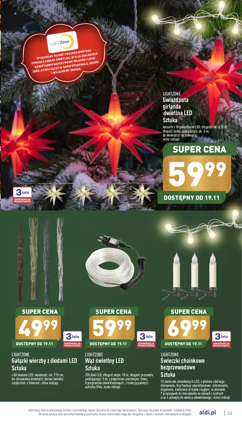 Gazetka promocyjna Aldi - Katalog świąteczny - ważna 07.11 do 24.12.2022 - strona 33 - produkty: Girlanda, Gra, Sok, Uchwyty