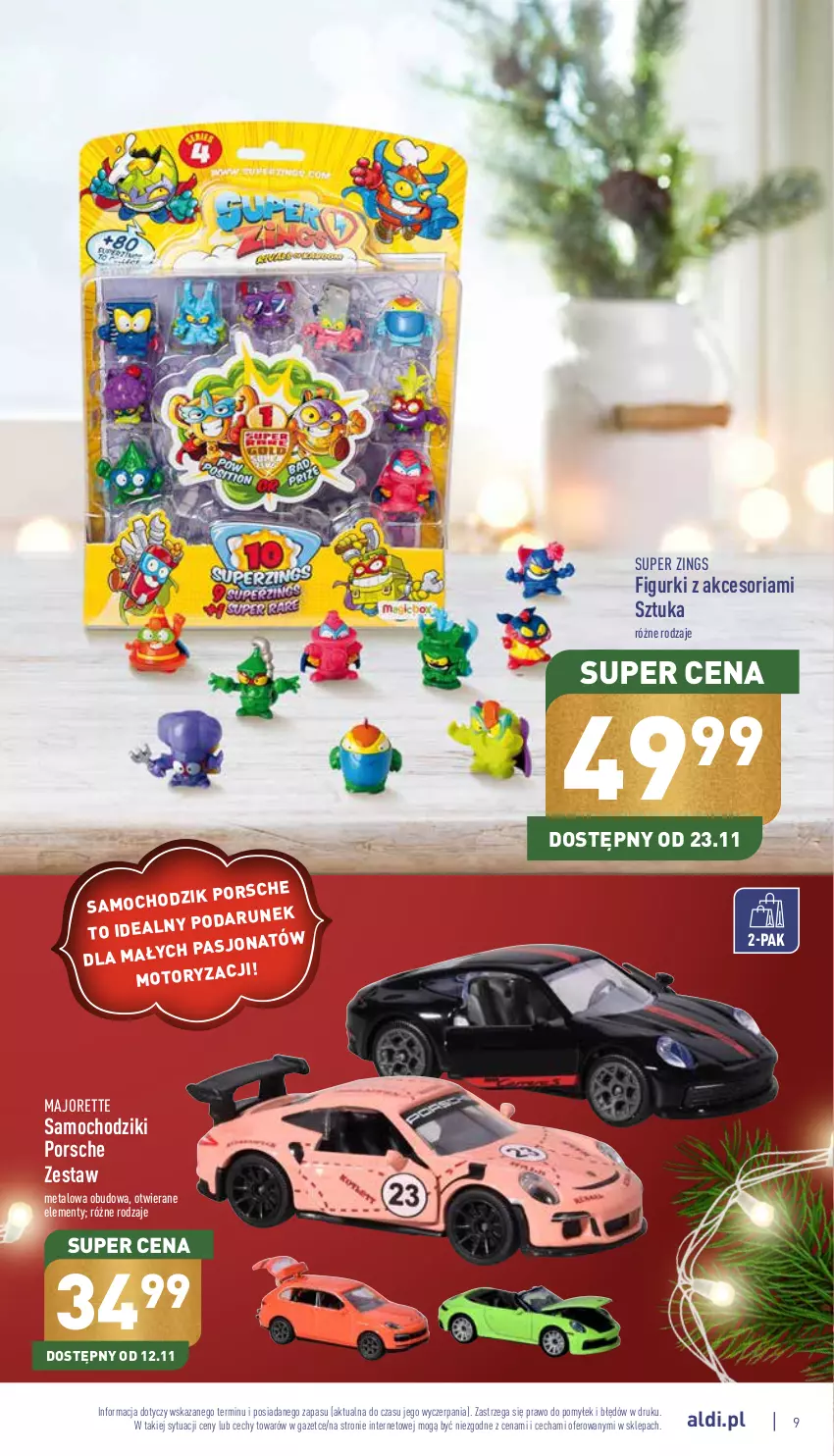 Gazetka promocyjna Aldi - Katalog świąteczny - ważna 07.11 do 24.12.2022 - strona 9 - produkty: Chodzik, Por, Samochodziki