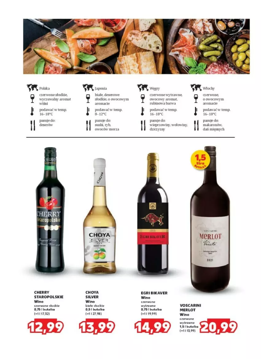 Gazetka promocyjna Kaufland - ważna 28.11 do 11.12.2024 - strona 21 - produkty: Deser, Gry, HP, Makaron, Merlot, Rubin, Ser, Sushi, Wino, Wino czerwone