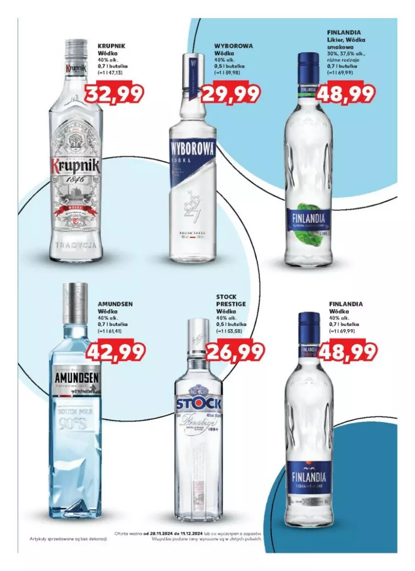 Gazetka promocyjna Kaufland - ważna 28.11 do 11.12.2024 - strona 23 - produkty: Finlandia, Krupnik, Likier, Stock, Wódka, Wyborowa