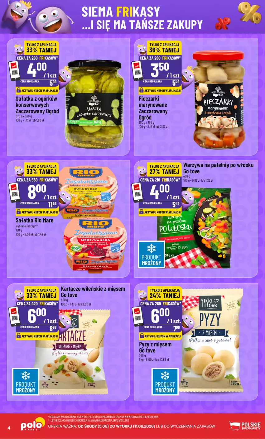 Gazetka promocyjna PoloMarket - Katalog Frikasy - ważna 05.08 do 11.08.2026 - strona 4 - produkty: Cebula, Marchewka, Ogród, Piec, Rio Mare, Sałat, Sałatka, Ser, Warzywa