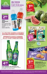 Gazetka promocyjna Stokrotka - Stokrotka Express - Gazetka - ważna od 17.07 do 17.07.2024 - strona 1 - produkty: Piwo, Ketchup, Ciastka, Warzywa, Heineken, Chrupki, Napój izotoniczny, Oshee, Delicje, Owoce, Arbuz, Napój, Mięso