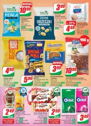 Gazetka promocyjna Dino - Gazetka 47 - Gazetka - ważna od 28.11 do 28.11.2023 - strona 19 - produkty: Pistacje, Orzeszki, Kinder Bueno, Beskidzki, Chipsy, Chrupki, Miód, Mars, Popcorn, Ferrero, Orbit, Baton, Lorenz, Aksam, Orzeszki ziemne, Napój, Helio, Kinder, LG, Fa