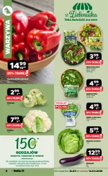 Gazetka promocyjna Netto - Od Czwartku - Gazetka - ważna od 14.03 do 14.03.2026 - strona 4 - produkty: Kalafior, Warzywa, Papryka słodka, Papryka, Sałat, Mieszanka sałat, Szpinak