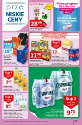 Gazetka promocyjna Auchan - przeNISKIE CENY WAKACYJNE przeOKAZJE Hipermarkety - Gazetka - ważna od 29.06 do 29.06.2022 - strona 15 - produkty: Piwo, Sok, Ryż, Mus, Pepsi max, Mirinda, Tyskie, Desperados, Pepsi, Sok jabłkowy, Szyna, Woda, Napój, Cisowianka, LG