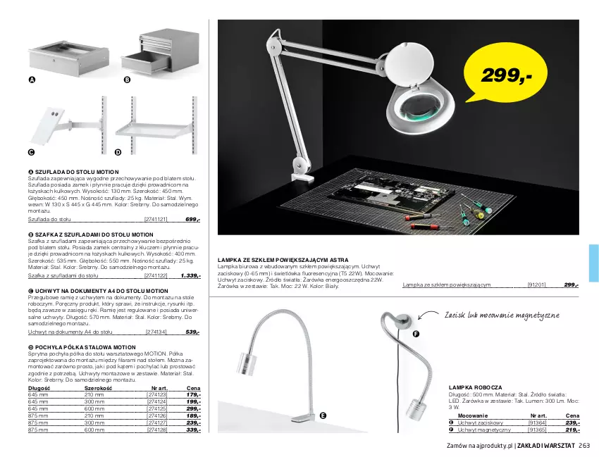 Gazetka promocyjna AJ Produkty - Zima 2021 - ważna 01.01 do 31.03.2021 - strona 263 - produkty: Biuro, Półka, Por, Sok, Szafka, Uchwyty