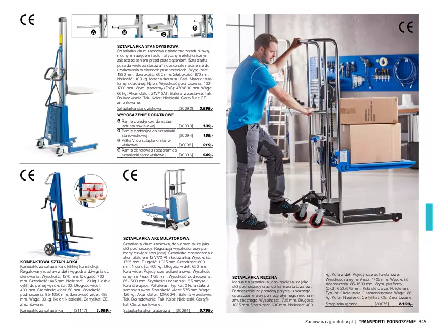 Gazetka promocyjna AJ Produkty - Zima 2021 - ważna 01.01 do 31.03.2021 - strona 345 - produkty: Akumulator, Bateria, Dźwig, Noż, Piec, Półka, Por, Sok, Sport, Stół, Tera, Tran, Waga