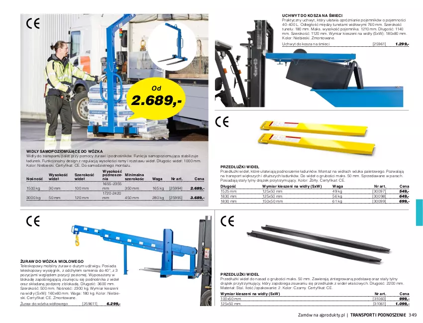 Gazetka promocyjna AJ Produkty - Zima 2021 - ważna 01.01 do 31.03.2021 - strona 349 - produkty: Dźwig, Kosz, Mobil, Mop, O nas, Pojemnik, Por, Sok, Sport, Teleskop, Tran, Tunel, Waga