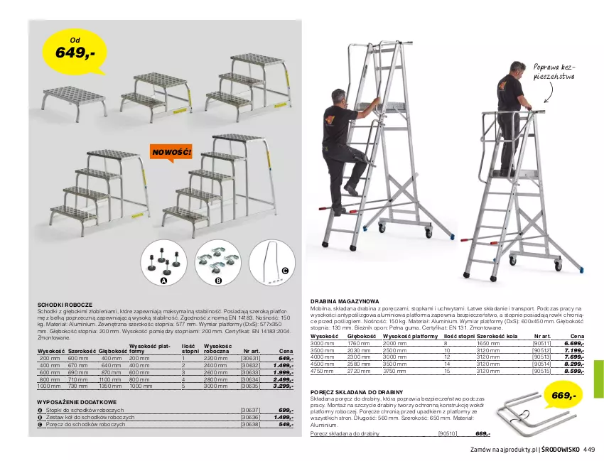 Gazetka promocyjna AJ Produkty - Zima 2021 - ważna 01.01 do 31.03.2021 - strona 449 - produkty: Bieżnik, Drabina, Mobil, Piec, Por, Sok, Sport, Top, Tran