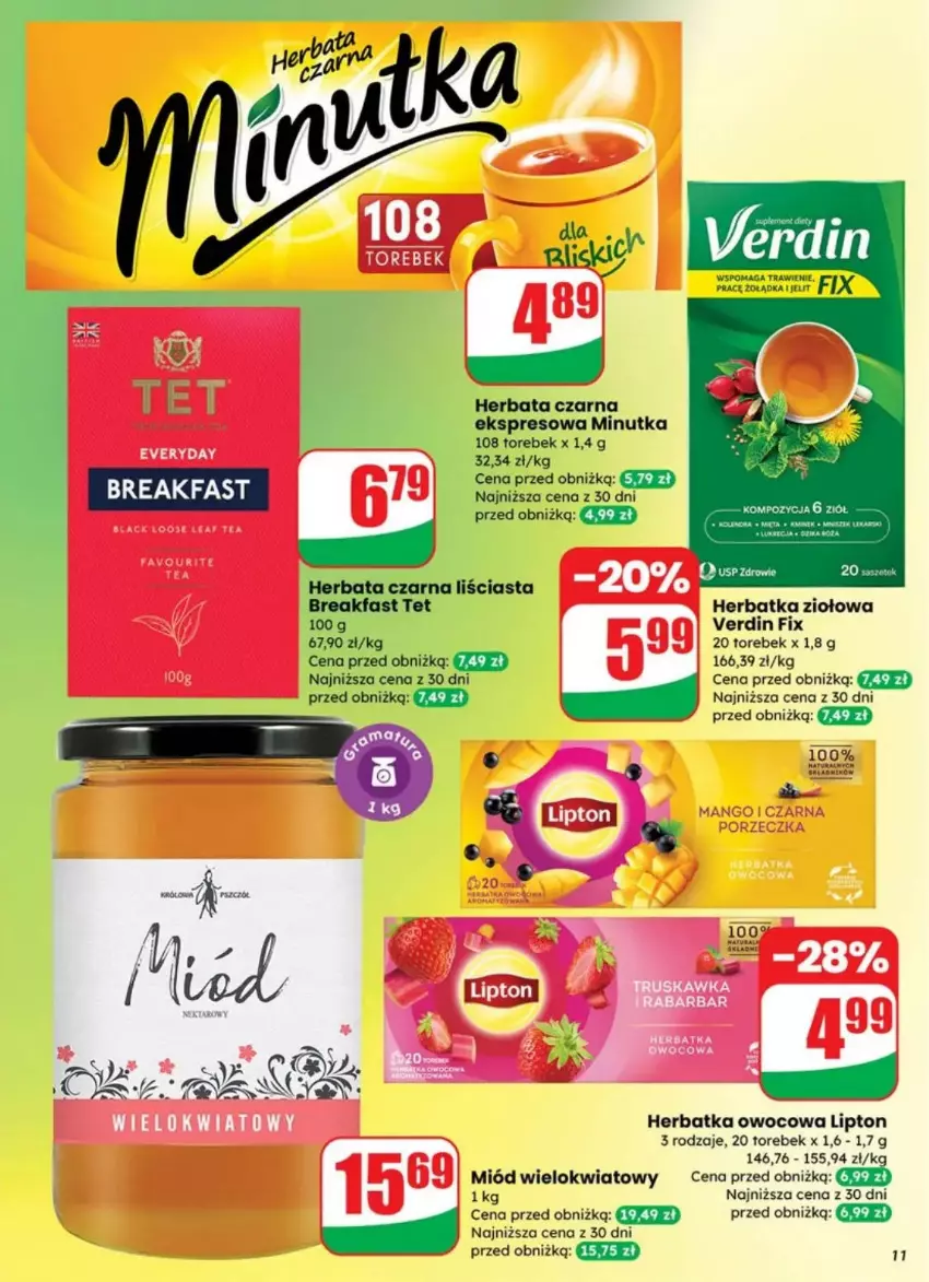 Gazetka promocyjna Dino - ważna 10.09 do 16.09.2025 - strona 3 - produkty: Fa, Herbata, Herbata czarna, Lipton, Miód, Zdrowie