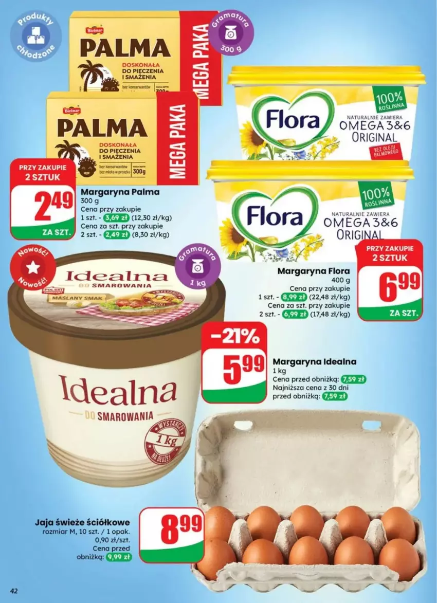Gazetka promocyjna Dino - ważna 10.09 do 16.09.2025 - strona 37 - produkty: Flora, Gin, Jaja, Koc, Margaryna, Palma