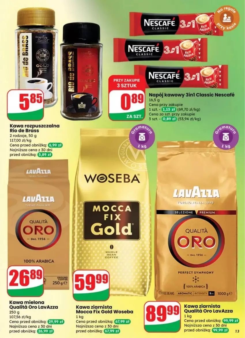 Gazetka promocyjna Dino - ważna 10.09 do 16.09.2025 - strona 5 - produkty: BIC, Fa, Kawa, Kawa mielona, Kawa rozpuszczalna, Kawa ziarnista, Lavazza, Mocca Fix Gold, Napój, Woseba