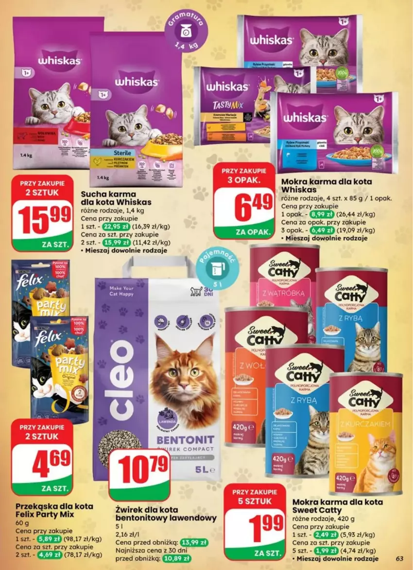 Gazetka promocyjna Dino - ważna 10.09 do 16.09.2025 - strona 60 - produkty: Mokra karma, Whiskas