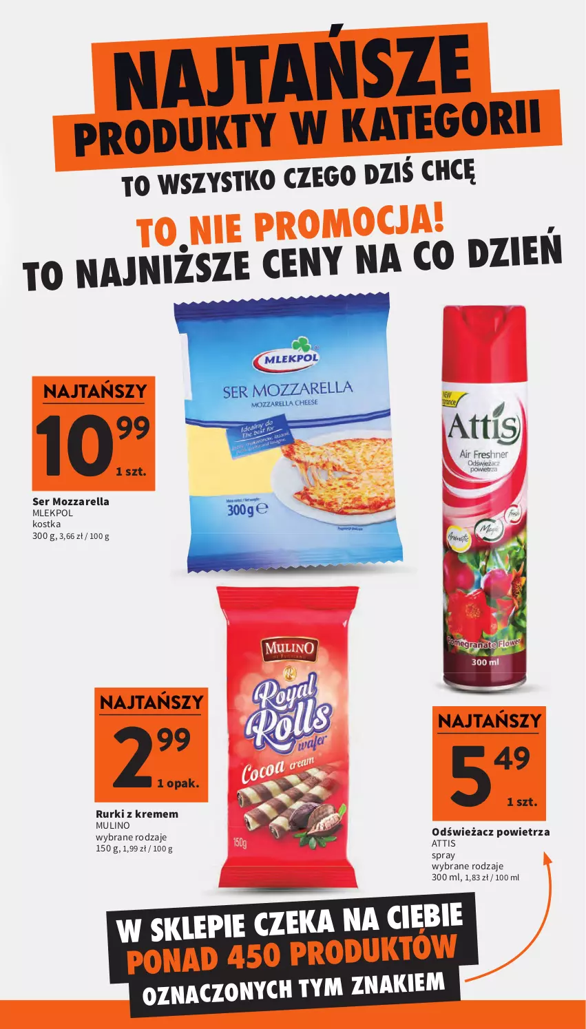 Gazetka promocyjna Intermarche - Gazetka promocyjna - ważna 27.08 do 02.09.2026 - strona 9 - produkty: Mozzarella, Odświeżacz powietrza, Rurki, Ser