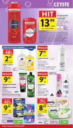 Gazetka promocyjna Intermarche - Gazetka promocyjna - Gazetka - ważna od 02.09 do 02.09.2026 - strona 38 - produkty: Mydło w płynie, Por, Gin, Papier, Bell, Old Spice, Dezodorant, Adidas, Papier toaletowy, Mola, Always, Szampon, Ziaja, Podpaski, Odżywka, Mydło, Dozownik, Kakao, Masło, Mięta, Herbapol, Mleko