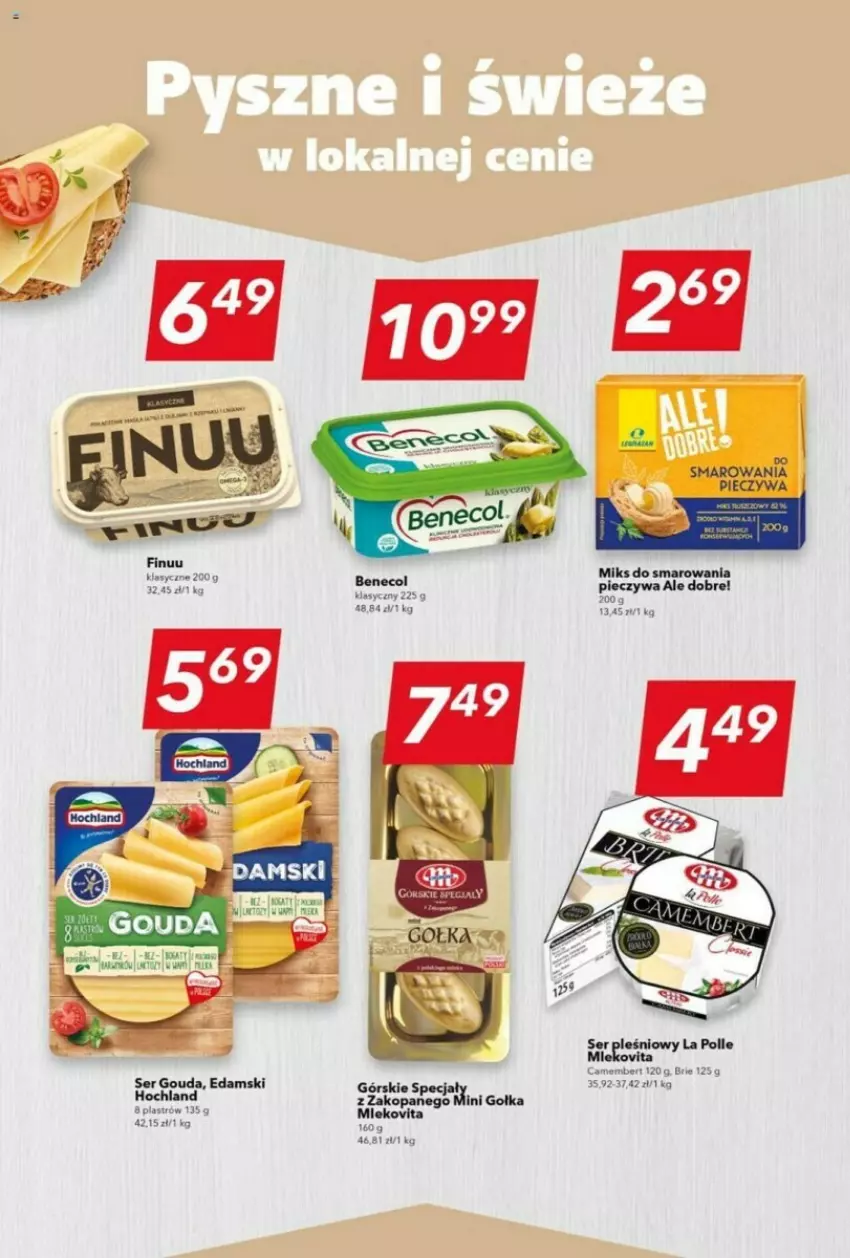 Gazetka promocyjna Lewiatan - ważna 25.01 do 30.01.2024 - strona 8 - produkty: Brie, Camembert, Edam, Gouda, Hochland, Piec, Ser