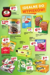 Gazetka promocyjna Groszek - Gazetka - ważna od 08.04 do 08.04.2023 - strona 17 - produkty: Por, Gin, Migdały, Saga, Karp, Lipton, Soda oczyszczona, Delecta, Herbata, Bakalland, Herbata owocowa