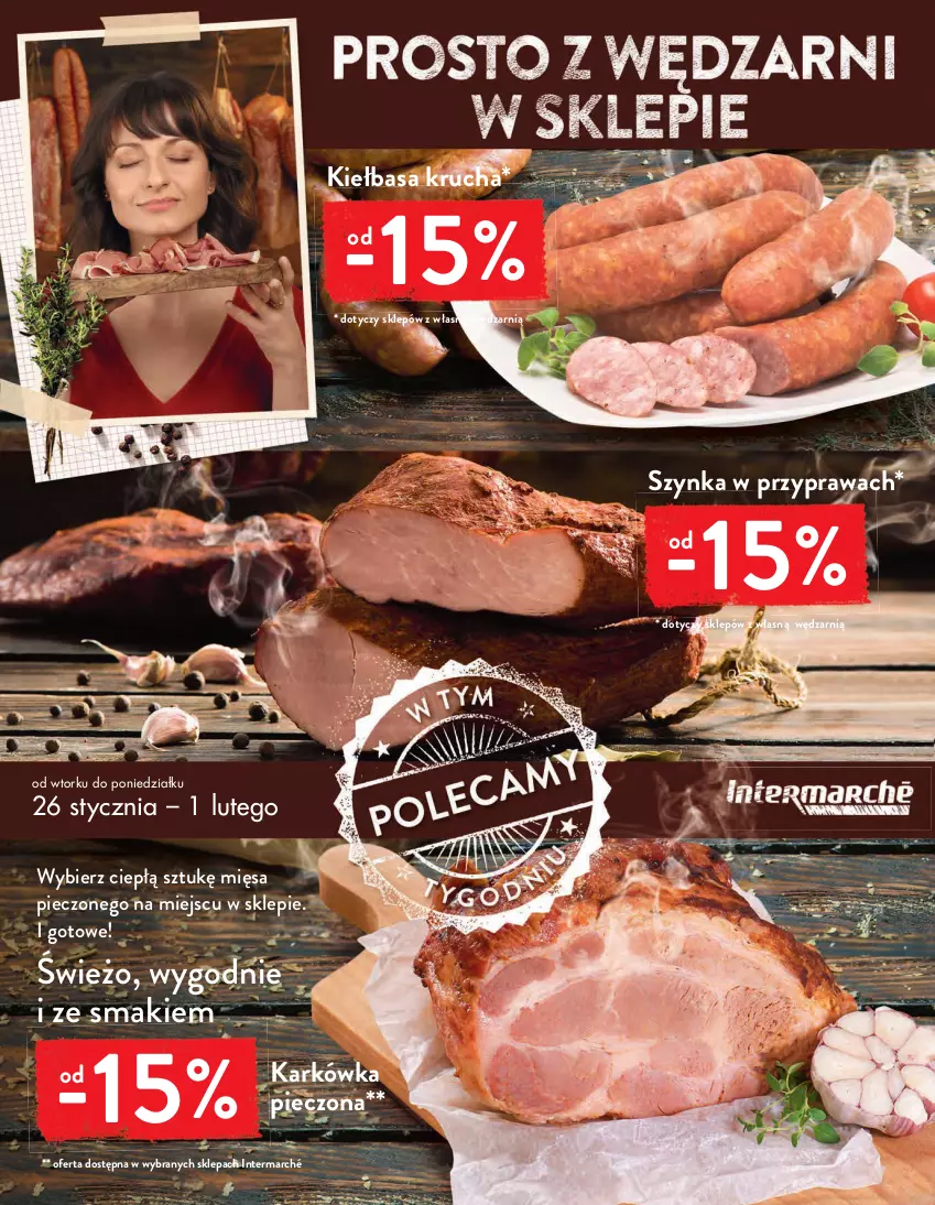 Gazetka promocyjna Intermarche - Maxi Okazje - ważna 26.01 do 01.02.2021 - strona 10 - produkty: Kiełbasa, Kiełbasa krucha, Piec, Szynka