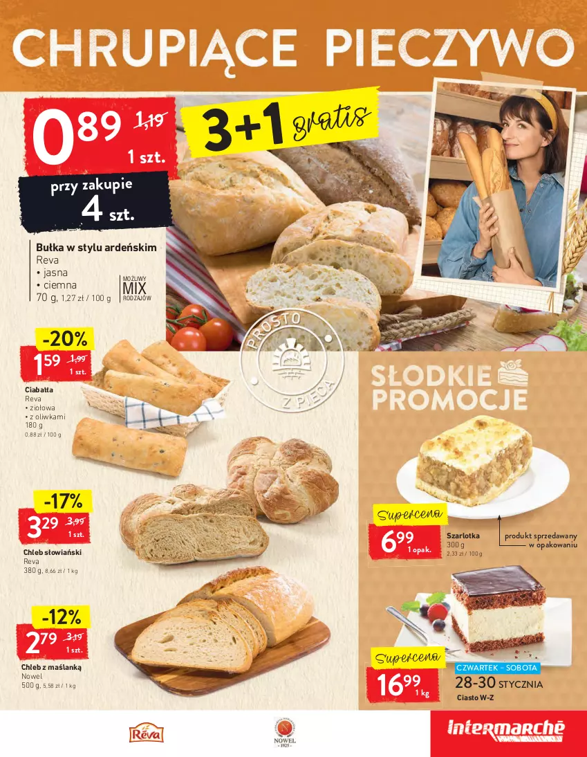 Gazetka promocyjna Intermarche - Maxi Okazje - ważna 26.01 do 01.02.2021 - strona 13 - produkty: Bułka, Chleb, Ciabatta, Gra, Szarlotka