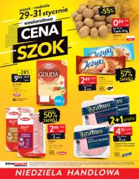 Gazetka promocyjna Intermarche - Maxi Okazje - Gazetka - ważna od 01.02 do 01.02.2021 - strona 30 - produkty: Goplana, Krakus, Ser, Gra, Jeżyki, Ziemniaki, Mlekovita, Duda, LANA, Szynka, Gouda, Kiełbasa, Mleko