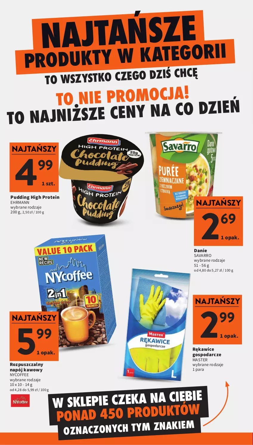 Gazetka promocyjna Intermarche - Gazetka promocyjna - ważna 29.01 do 04.02.2026 - strona 18 - produkty: Napój, Pudding, Rękawice, Savarro