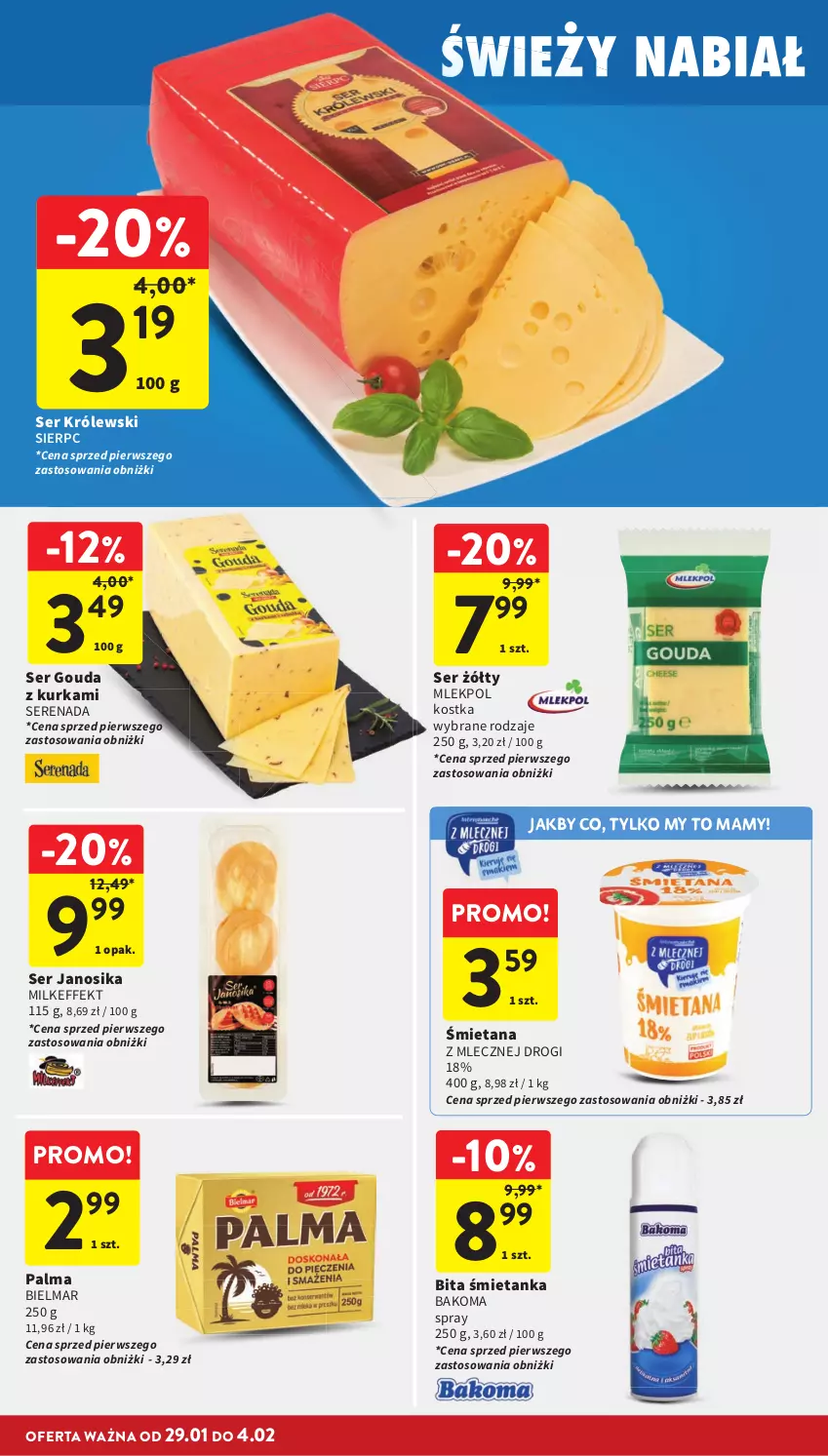 Gazetka promocyjna Intermarche - Gazetka promocyjna - ważna 29.01 do 04.02.2026 - strona 22 - produkty: Bakoma, Gouda, Królewski, Palma, Ser