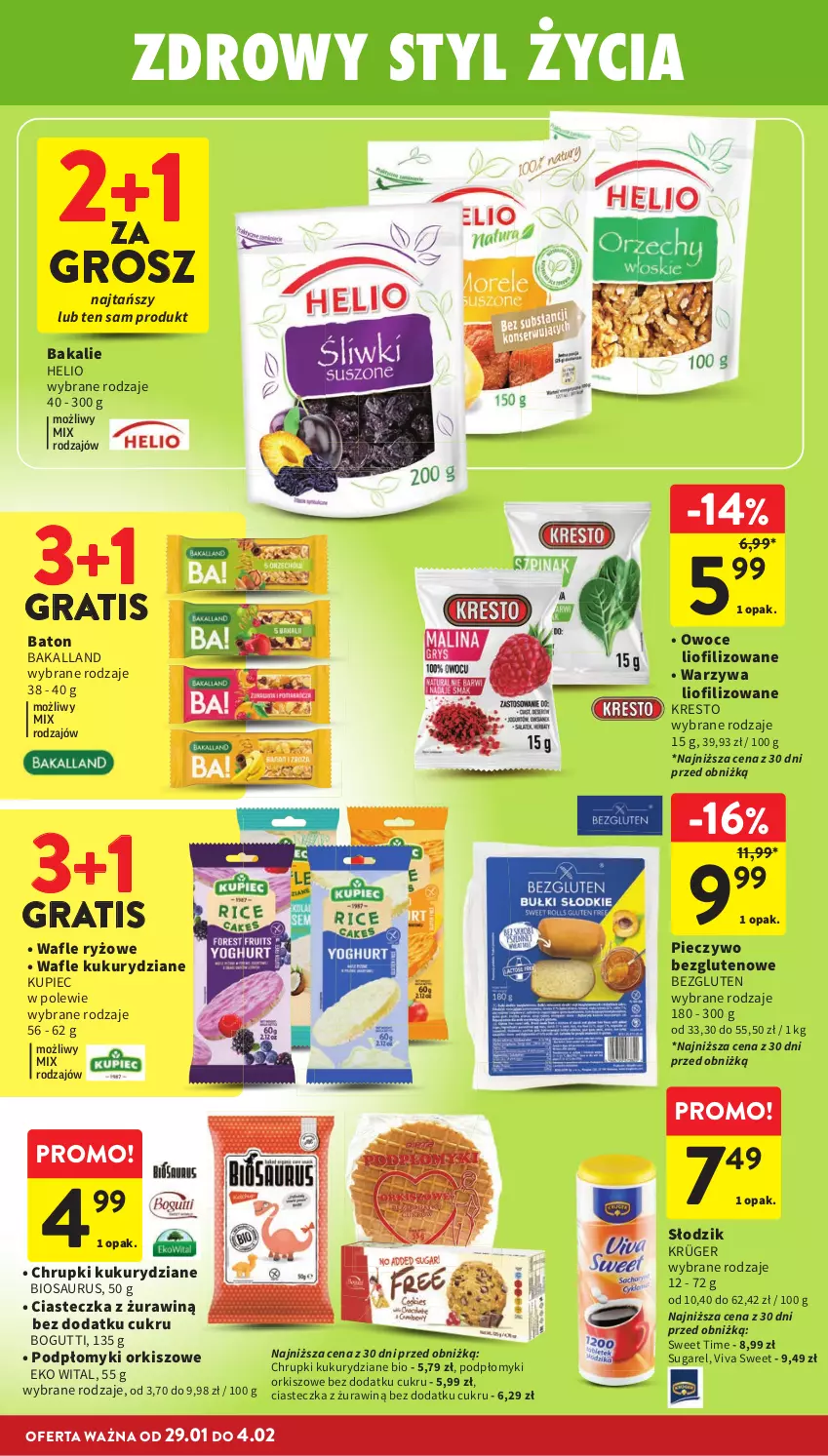 Gazetka promocyjna Intermarche - Gazetka promocyjna - ważna 29.01 do 04.02.2026 - strona 30 - produkty: Bakalland, Baton, Chrupki, Gra, Helio, Kupiec, Owoce, Piec, Pieczywo, Ryż, Wafle, Warzywa