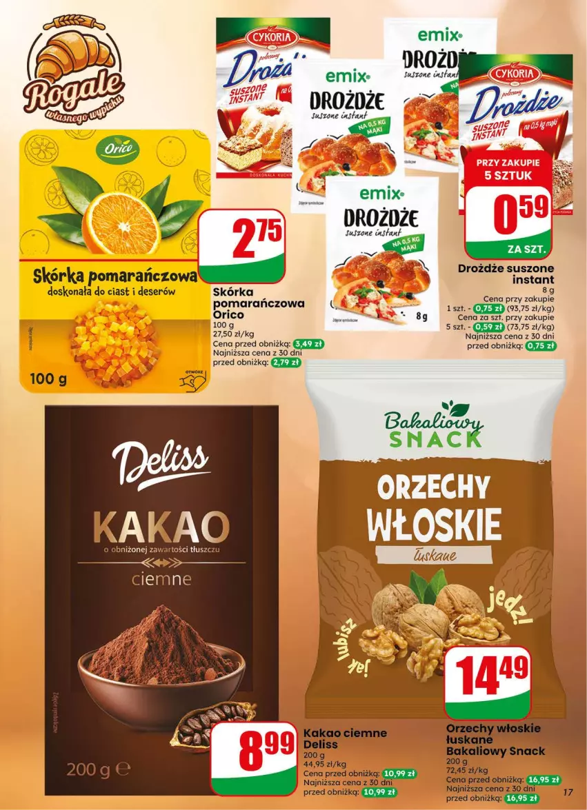 Gazetka promocyjna Dino - Gazetka 44 / 2026 - ważna 28.10 do 03.11.2026 - strona 17 - produkty: Deser, Drożdże, Kakao, Ser