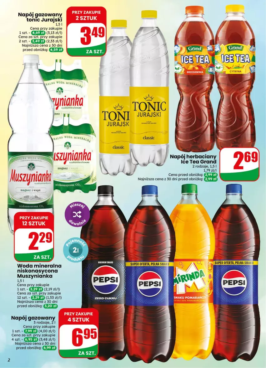 Gazetka promocyjna Dino - Gazetka 44 / 2026 - ważna 28.10 do 03.11.2026 - strona 2 - produkty: Gra, Ice tea, Magnez, Mus, Muszynianka, Napój, Napój gazowany, Sok, Woda, Woda mineralna