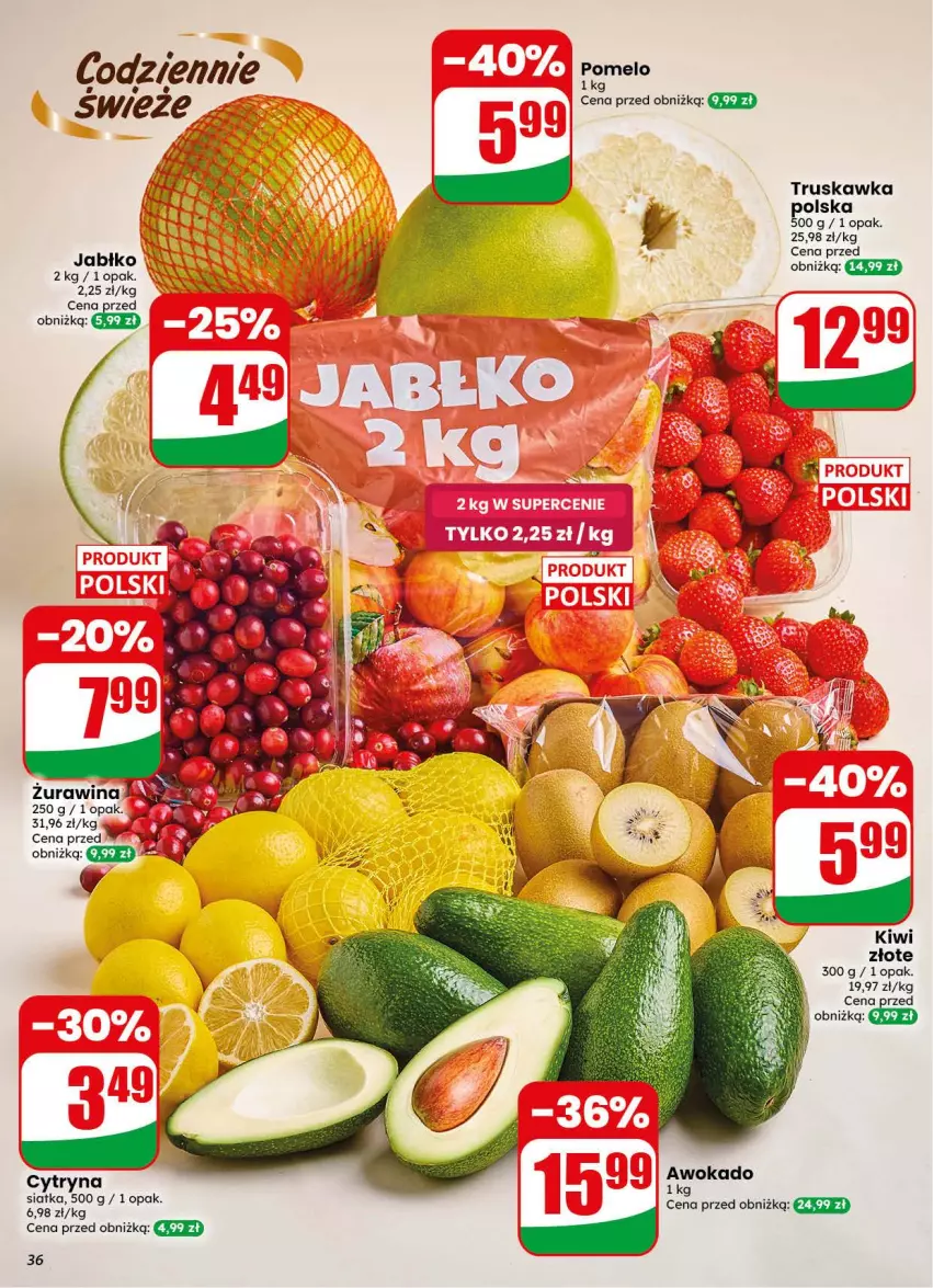 Gazetka promocyjna Dino - Gazetka 44 / 2026 - ważna 28.10 do 03.11.2026 - strona 36 - produkty: Fa, Gra, Kiwi, Pomelo, Siatka