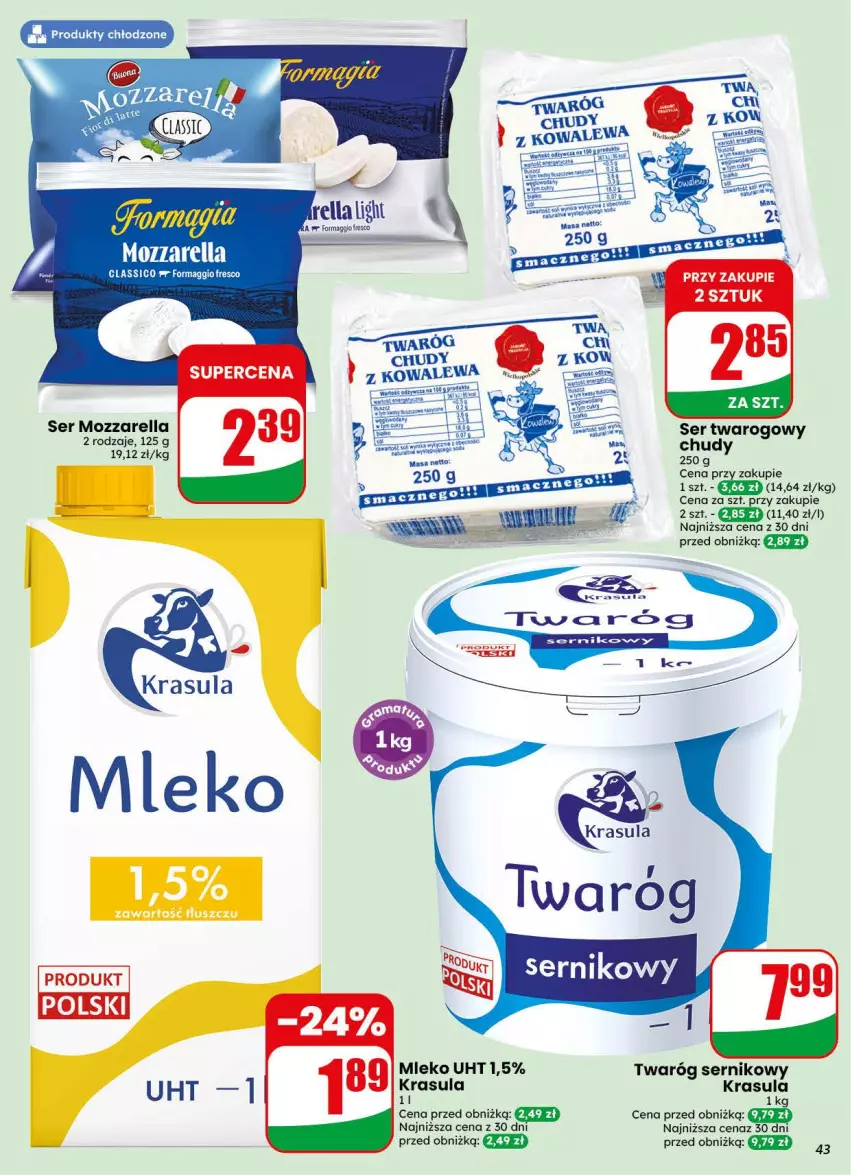Gazetka promocyjna Dino - Gazetka 44 / 2026 - ważna 28.10 do 03.11.2026 - strona 43 - produkty: Fresco, Maggi, Mleko, Mozzarella, Ser, Ser twarogowy, Twaróg