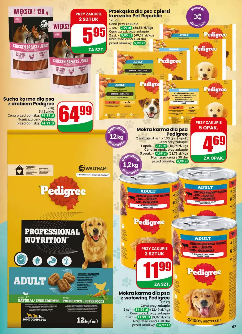 Gazetka promocyjna Dino - Gazetka 44 / 2026 - ważna 28.10 do 03.11.2026 - strona 67 - produkty: Gala, Kurczak, Mokra karma, Pedigree, Ser, Sucha karma