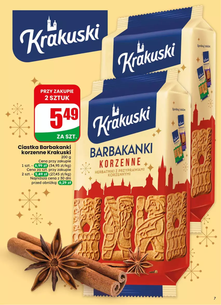 Gazetka promocyjna Dino - Gazetka 44 / 2026 - ważna 28.10 do 03.11.2026 - strona 7 - produkty: Ciastka, Krakus, Krakuski