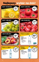 Gazetka promocyjna Odido - Gazetka - Gazetka - ważna od 10.08 do 10.08.2023 - strona 2 - produkty: Papryka czerwona, Papryka, Cytryny, Winogrona, Woda, Wino, Pomidory, Nektar