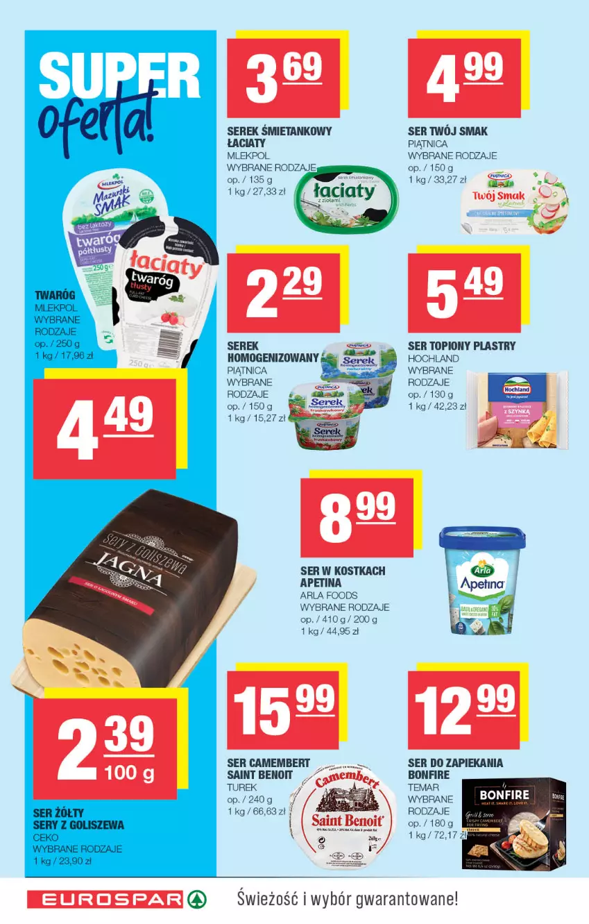 Gazetka promocyjna Spar - EuroSpar - ważna 10.08 do 20.08.2025 - strona 4 - produkty: Camembert, Hochland, Piątnica, Ser, Ser topiony, Serek, Top, Twój Smak