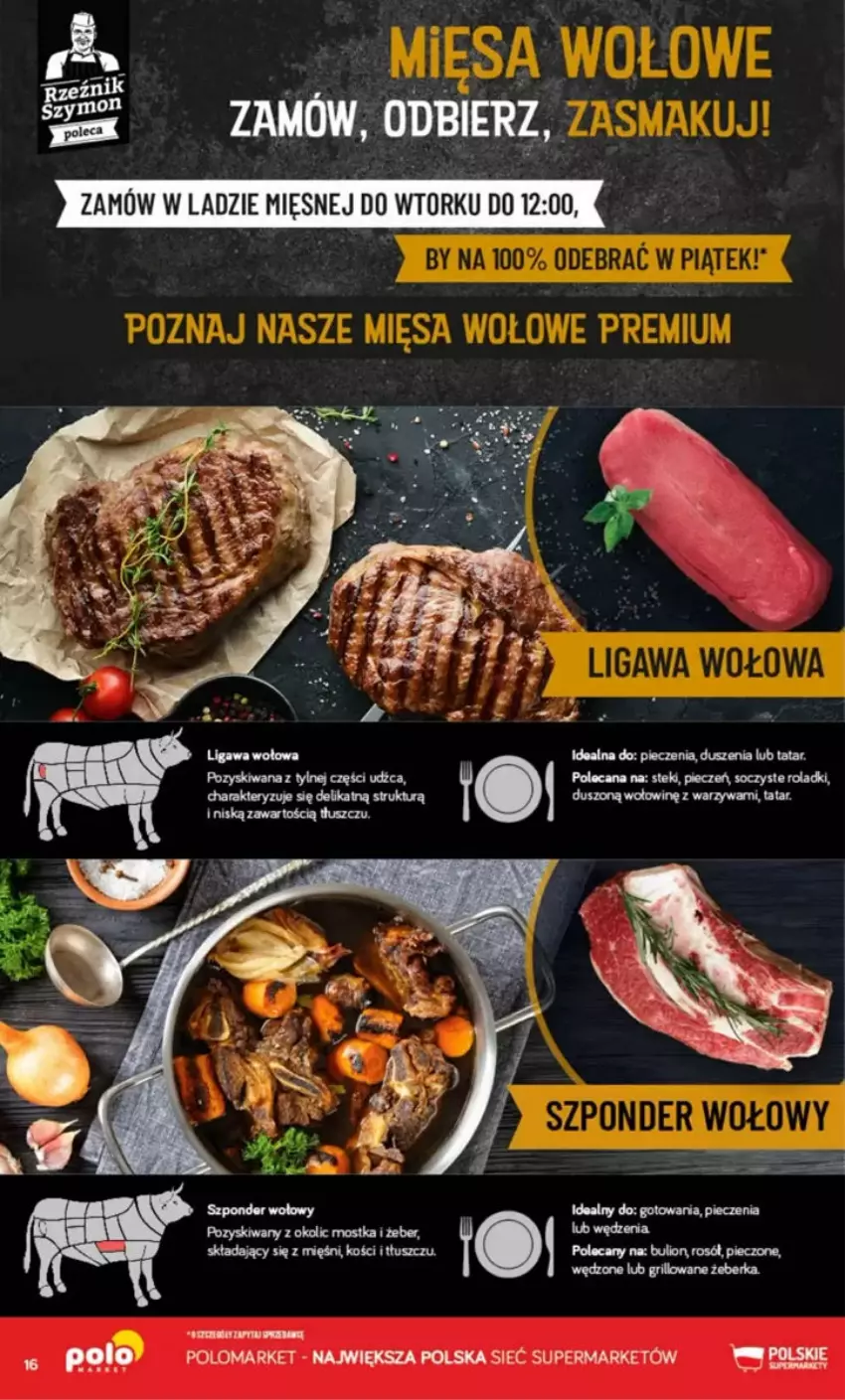 Gazetka promocyjna PoloMarket - ważna 12.03 do 18.03.2025 - strona 8 - produkty: Bulion, Lion, Piec, Rosół, Stek, Szponder wołowy, Warzywa